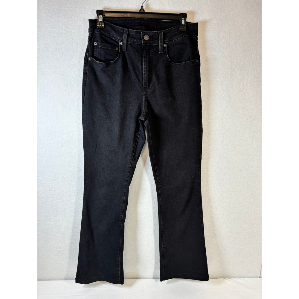 Levi's Womens Black Bootcut Denim Jeans Five Pocket Stretch Pants Regular Fit